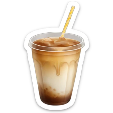Iced coffee sticker