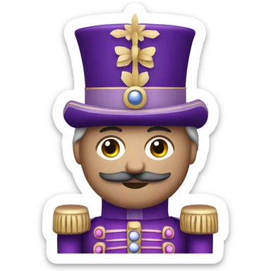 Purple nutcracker sticker
