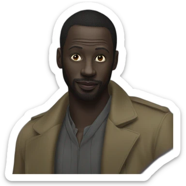 Omar Sy deguisait en lupin sticker