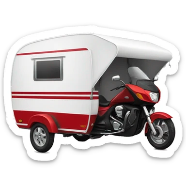 Caravan-motor trike sticker