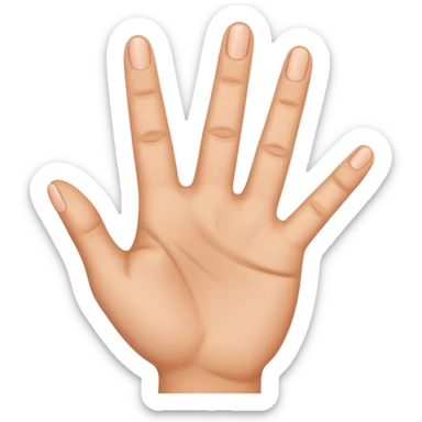 3 fingers emote one hand sticker