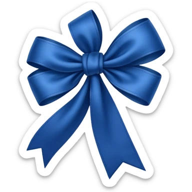 Laço azul escuro sticker