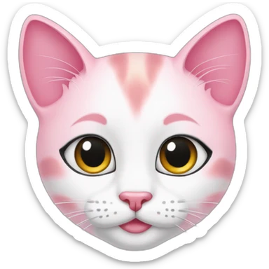 pinky cat beauty sticker