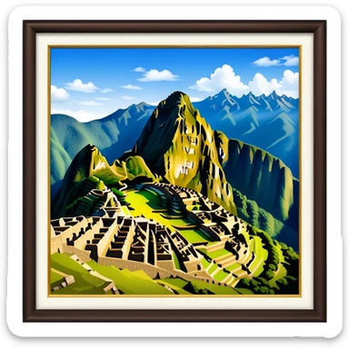 machu pichu, no frame sticker