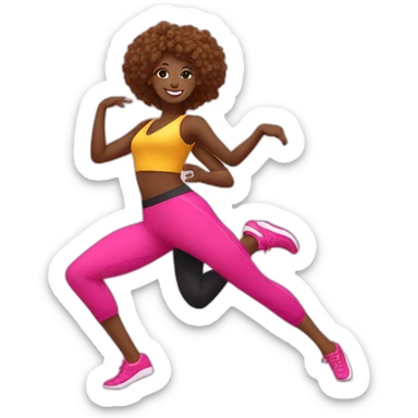 danseuse de zumba en couple  sticker