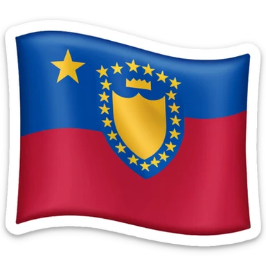 Make me the dardania flag of kosovo as a IOS emoji sticker