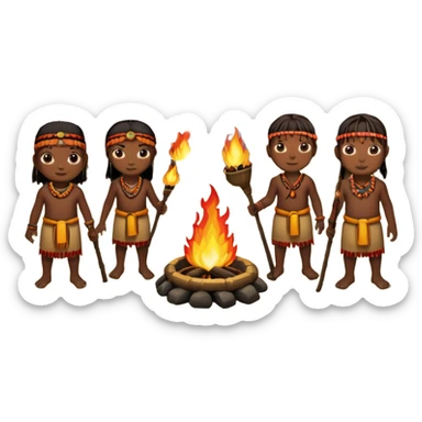 fire tribe willage sticker