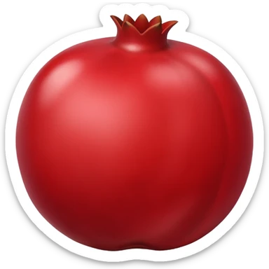 Pomegranate emoji Apple style sticker