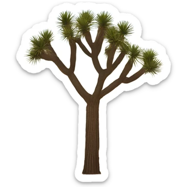 joshua tree and rocks sticker