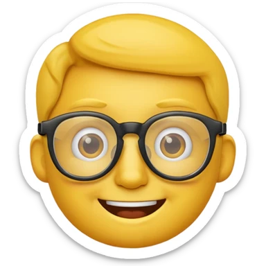 nerd emoji sticker