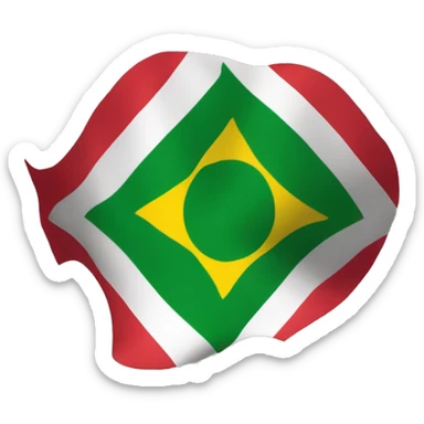 create an emoji of a city flag, of Montes Claros, minas gerais, Brazil sticker