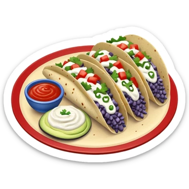 Un tacos bleu blanc rouge sticker