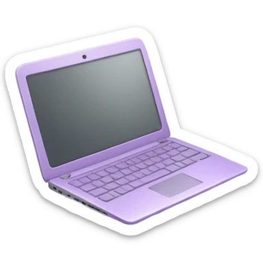 Lilac laptop sticker