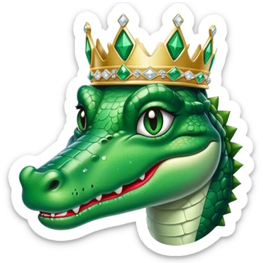 diva alligator  sticker