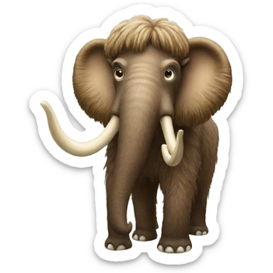 Wooly mammoth  sticker