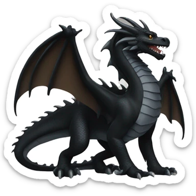 black dragon sticker
