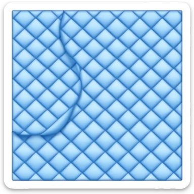 Cloudy blue check  sticker