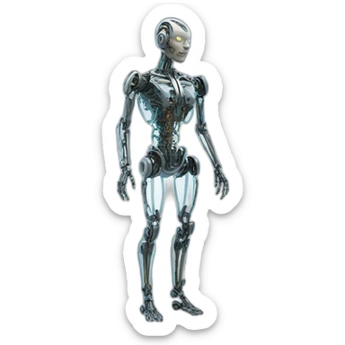 Biomechanical see through human machine hybrid sticker