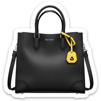 city tote bag from Balenciaga black sticker