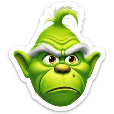 Grinch sticker