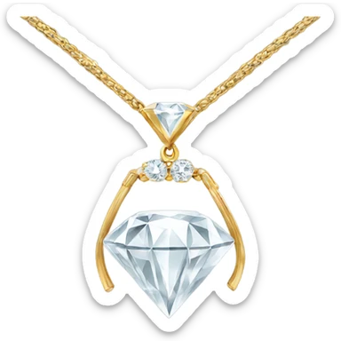 luxury diamond necklace  sticker