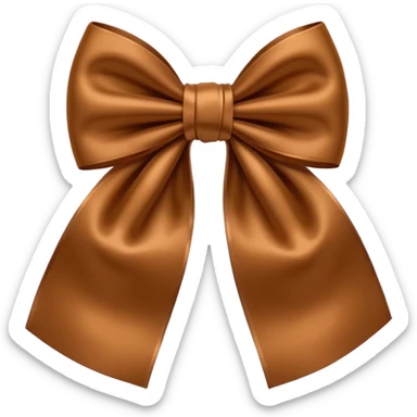 Moño marron sticker