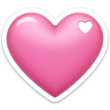 Pink heart sticker