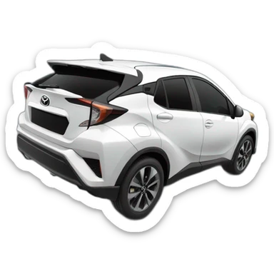 Toyota Ch-R noir sticker