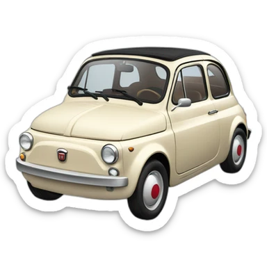 Fiat 500 car sticker