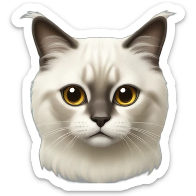Sacred Birman cat sticker
