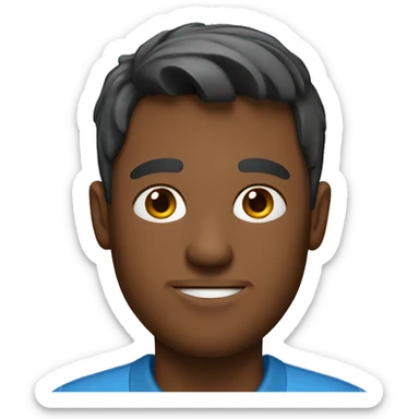 A guy in a polo shirt sticker