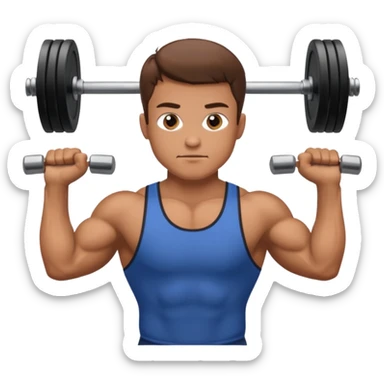 man lifting weights

 sticker