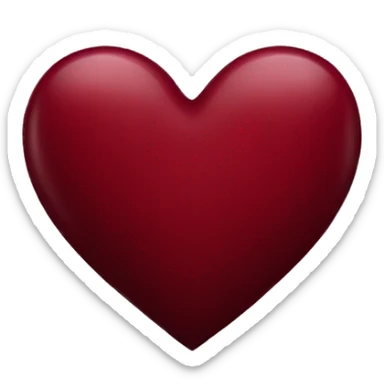 Dark red heart sticker