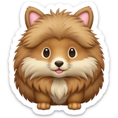 Cute animal full body with legs and all sticker