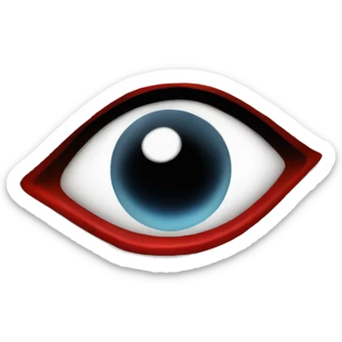 Ojo rojo sticker