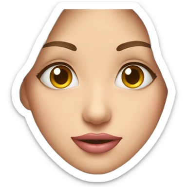 Emoji avec des coeurs dans les yeux sticker