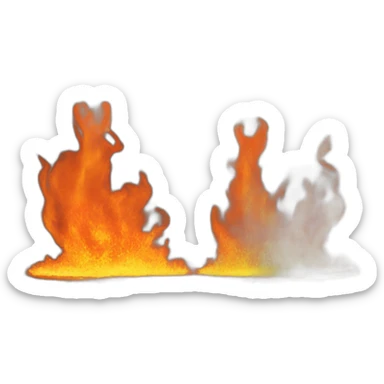 world on fire sticker