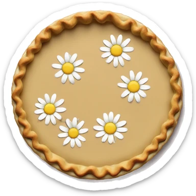 pie and daisies sticker