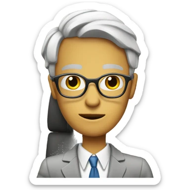 Busy lawyer waiting for vacation sticker