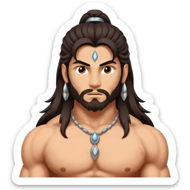 Mahadev real god  shiv not like cartoon  sticker