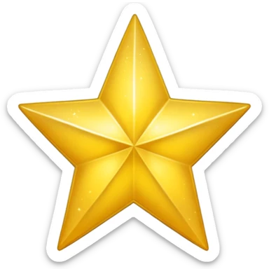 Half a star sticker