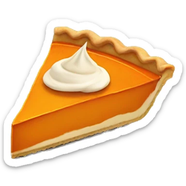 Pumpkin pie slice sticker