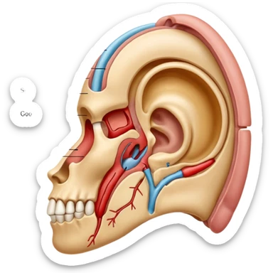 ear anatomy sticker