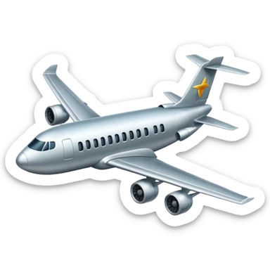 airplane flying sticker