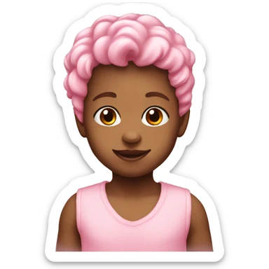 a baby pink normal hear sticker