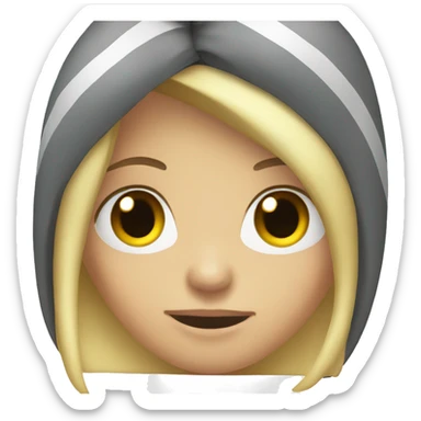 emo blonde karen  sticker