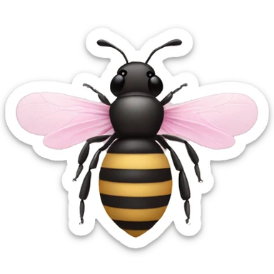 Light pink bee sticker