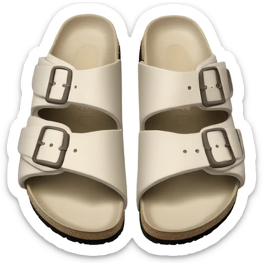 light beige birkenstock sandals sticker