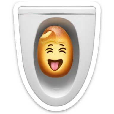 brioche in the toilet sticker