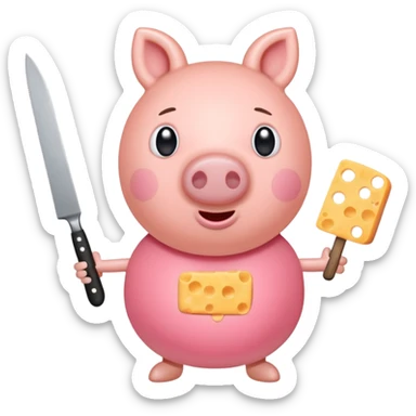 pepa pig de killer die kaas vermoord sticker